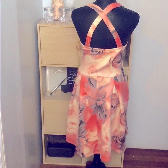 Pink floral spring/summer dress - Picture 2 of 2